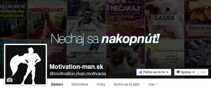 Motivation-Man.sk Facebook FanPage